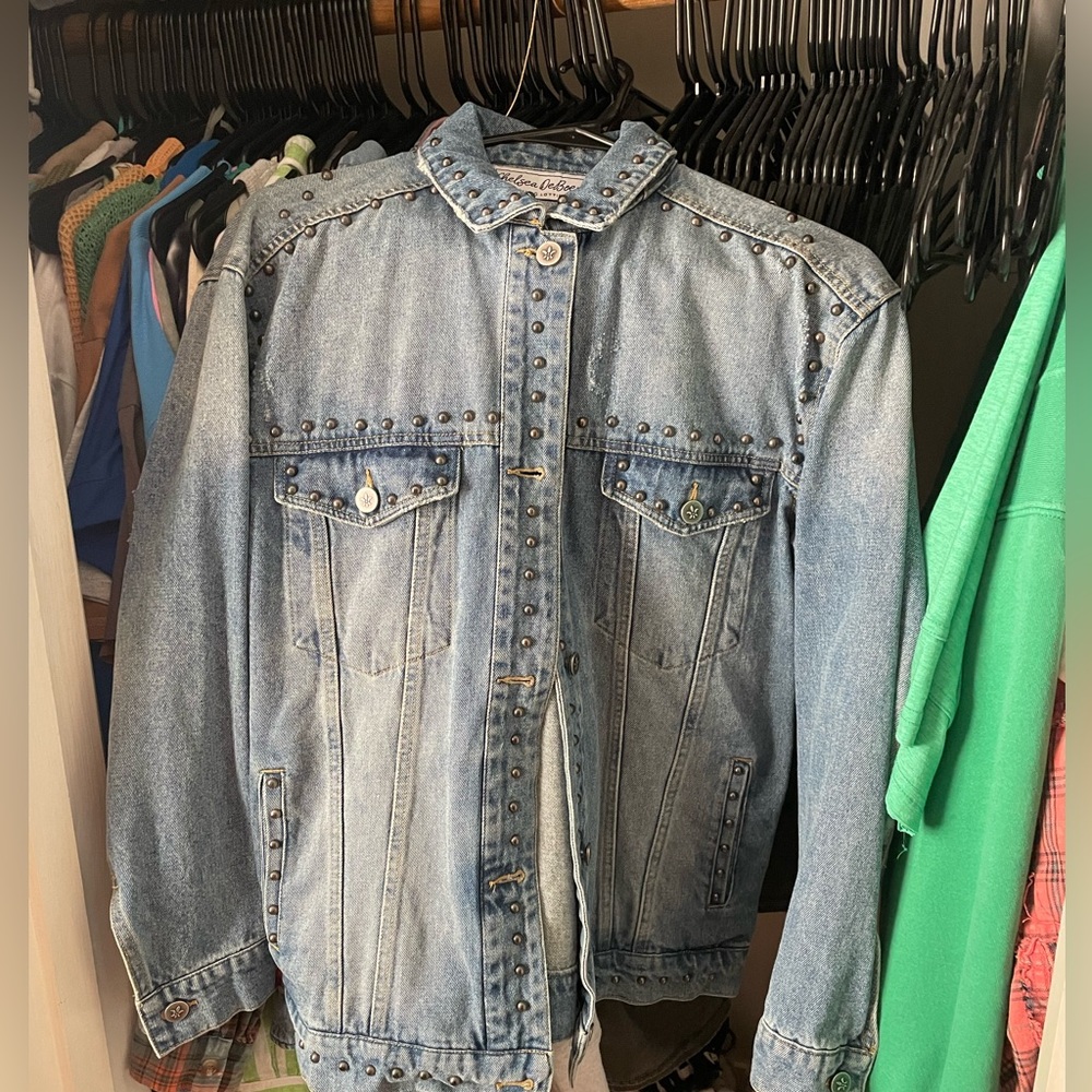 Chelsea Deboer studded denim jacket